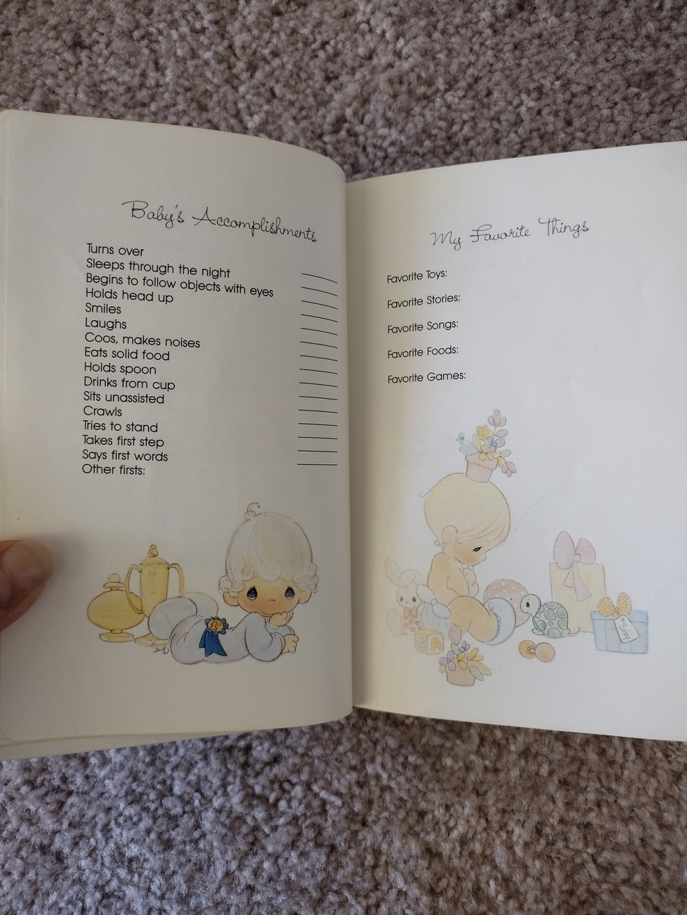 Vintage 1980's Precious Moments Bible - White Illustrated Cover - Picture 11 of 16